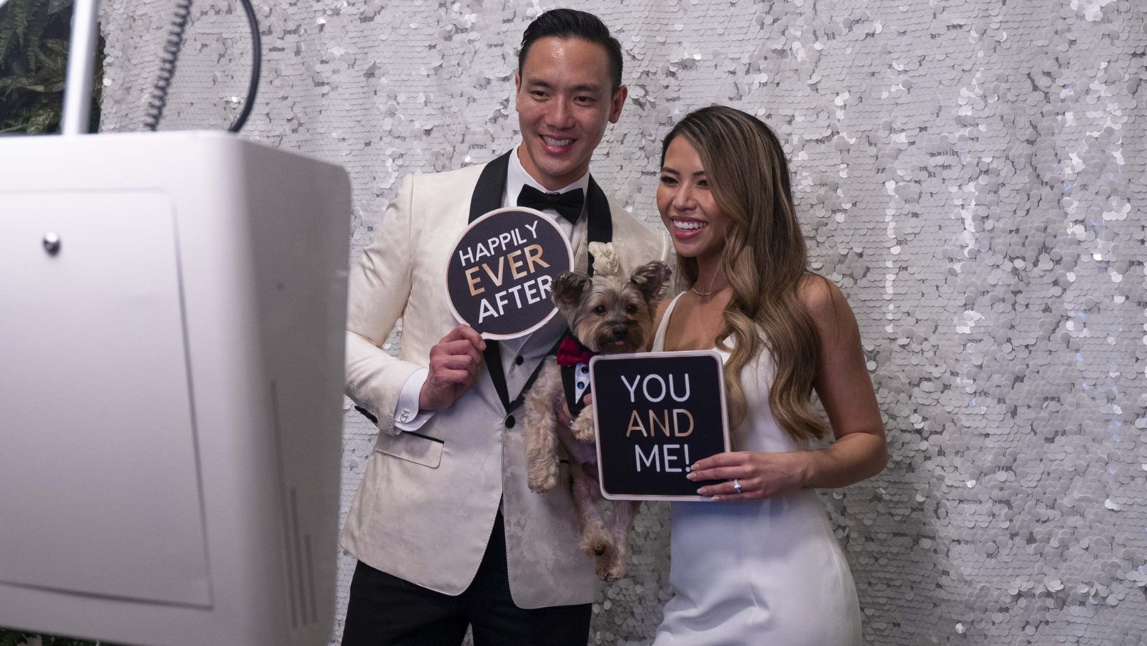 Couple at photobooth